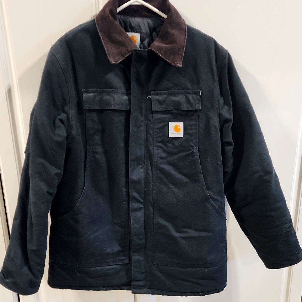 Carhartt Insulated Jacket - 42 Regular Black - Picture 1 of 9